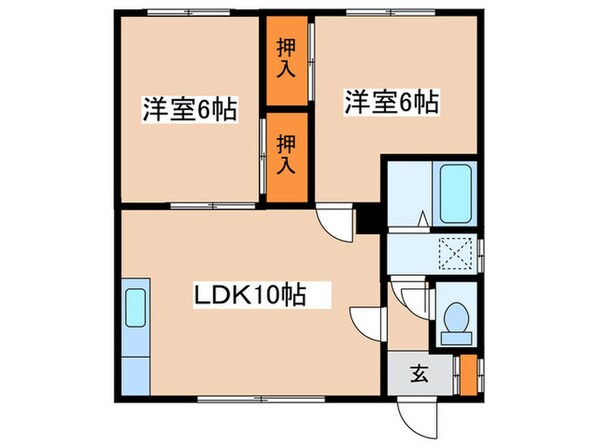 幸ハイツの物件間取画像